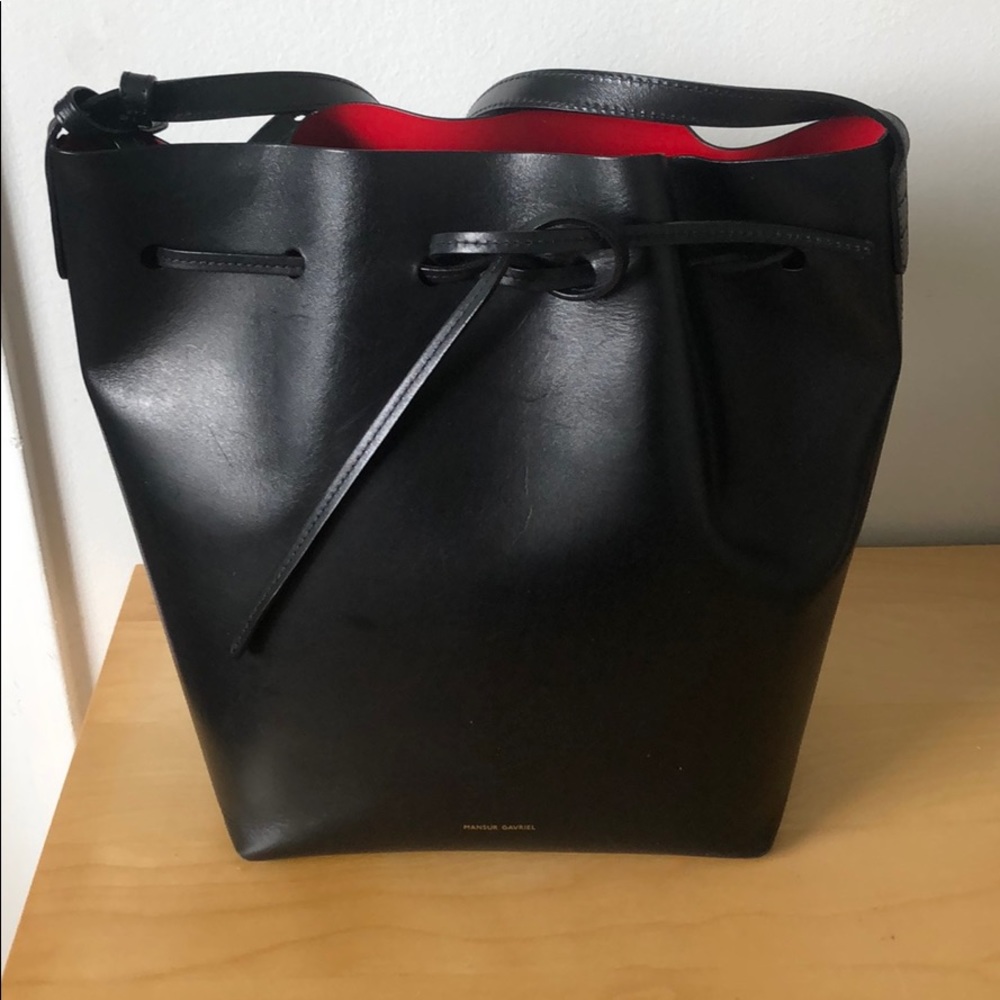 Mansur Gavriel Vegetable Tanned Bucket Bag